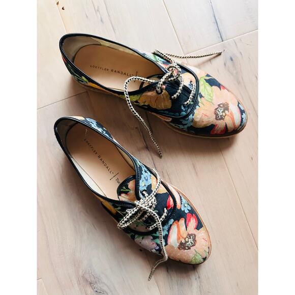 Loeffler Randall x Tucker womens floral print espadrilles shoes size 10 - Picture 4 of 10